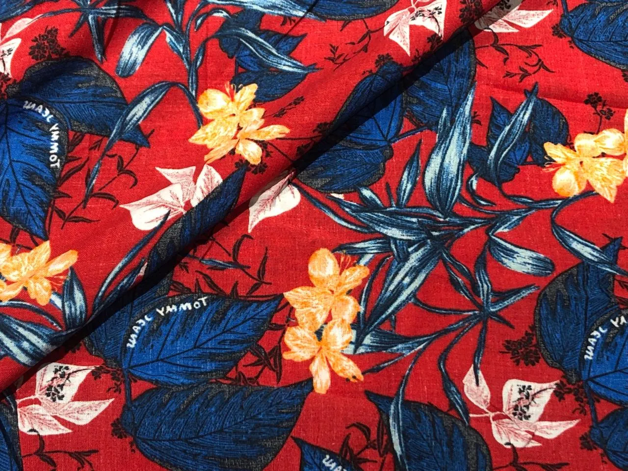 100% Cotton Poplin  Beach Prints 58" wide available in 6 prints red ,white ,ink blue,  cream multi color flowers ,retro orange and retro dusty blue and orange