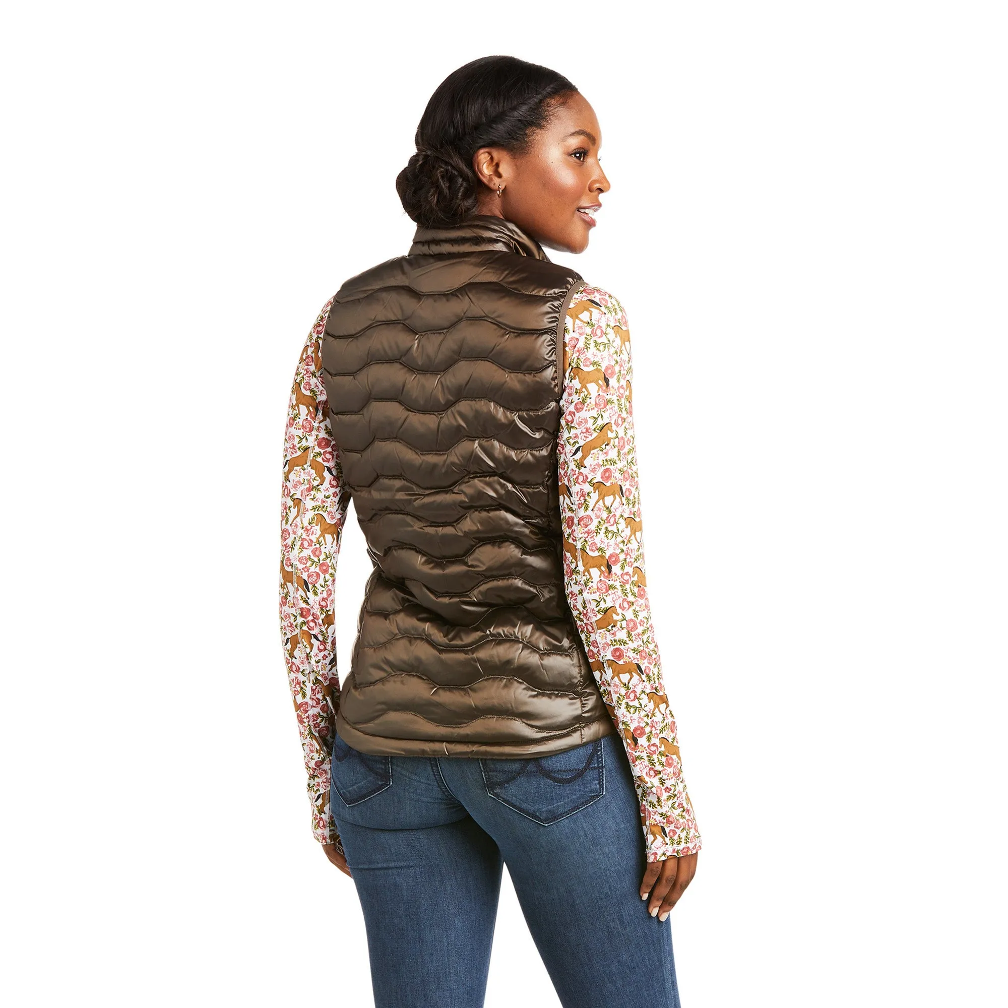 Ariat® Ladies Ideal 3.0 Iridescent Banyan Bark Down Vest 10037648