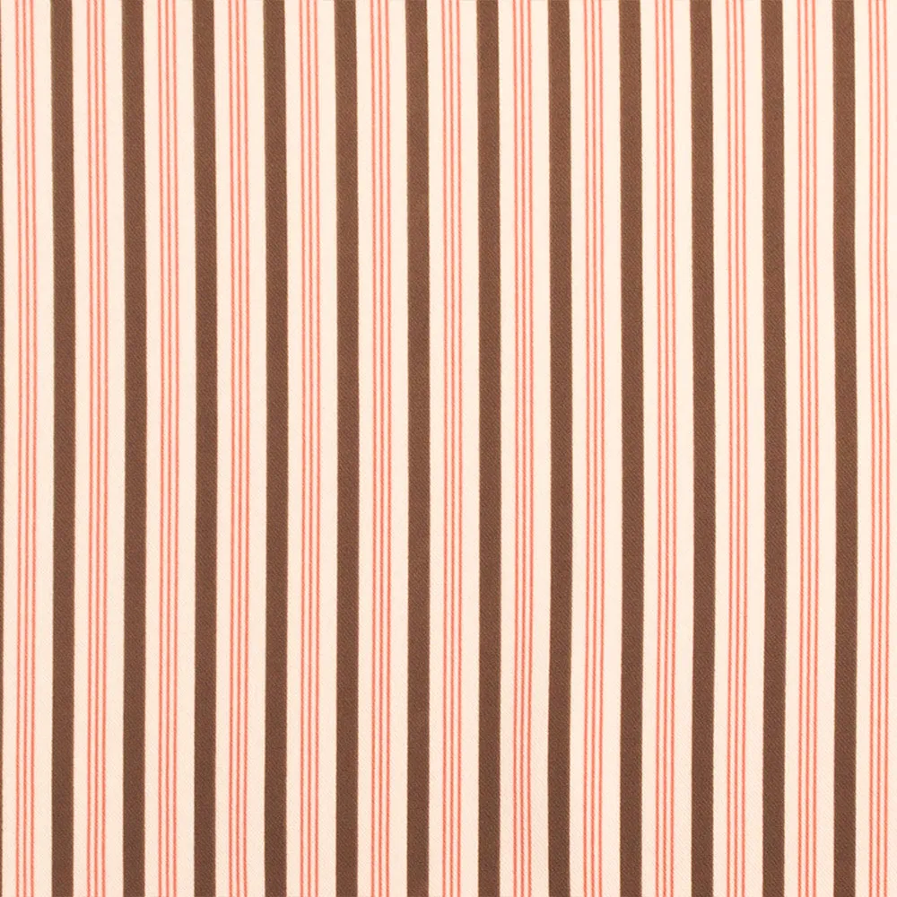 ARISTOCRAT Stretch Polyester - Stripes - Brown