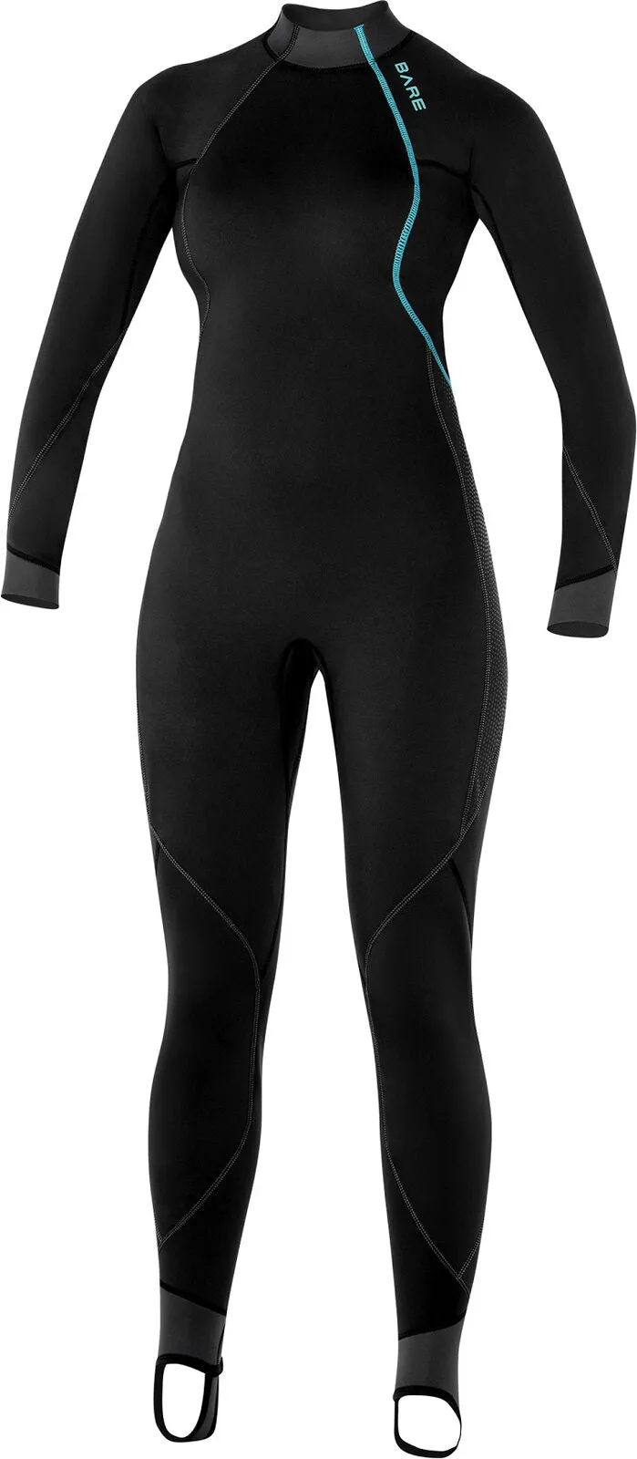 BARE EXOWEAR Full Womens Wetsuit all Black