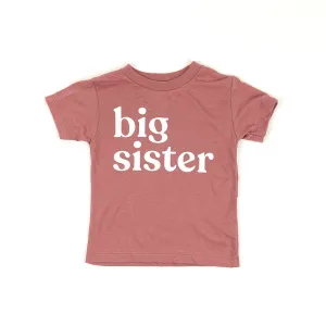 Big Sister Kids Tee, Mauve