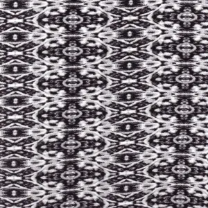 Black-Gray-Multi Abstract Kaleidoscope Printed Cotton Gauze Fabric