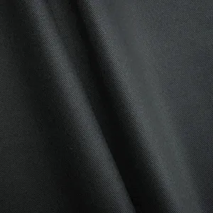 Black Stretch Twill Woven Home Decorating Fabric