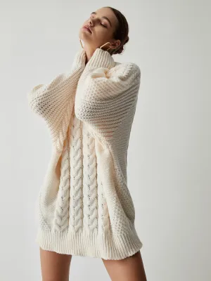 Chunky Cable Graceful Knit Oversized Sweater