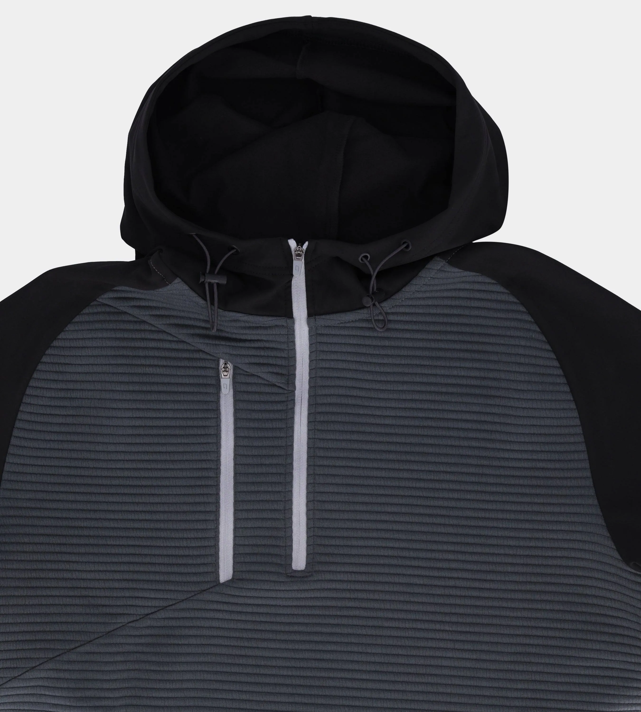 CONTRAST HOODIE - BLACK / CHARCOAL