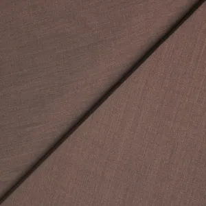 Dark Brown Solid Plain Wool Amadeus 365 Dormeuil Fabric