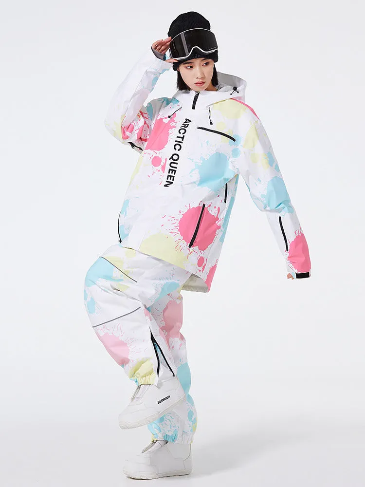 Girls' Tie Dye-pink Ski Tops & Pants