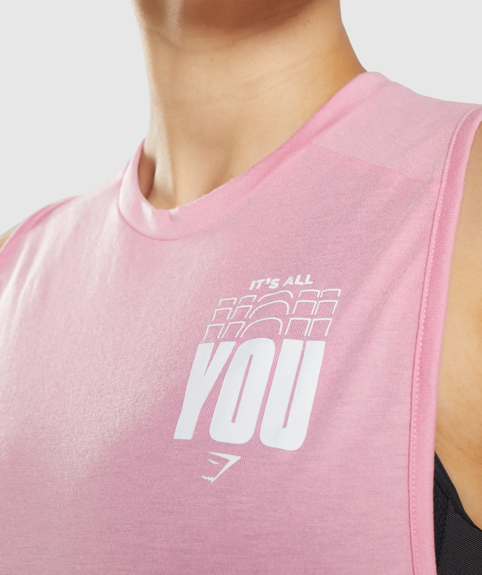 Gymshark Its All You Drop Arm Tank - Sorbet Pink