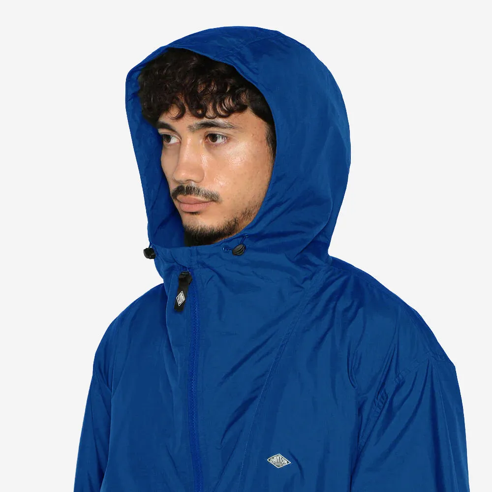 Hooded Stunner Nylon Shell Jacket - Blue