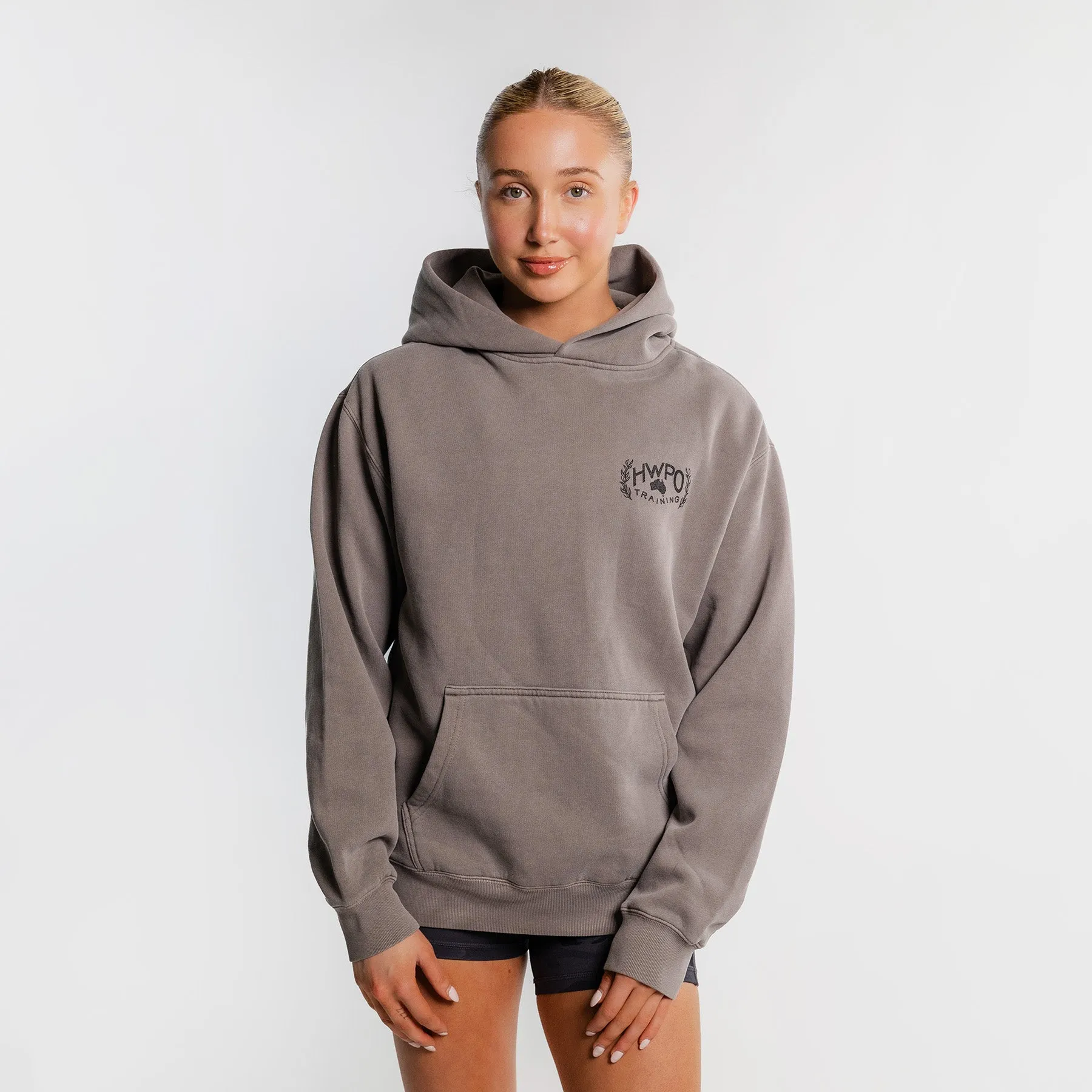 HWPO - RELAXED HOODIE - FADED GRAY - HWPO AUS