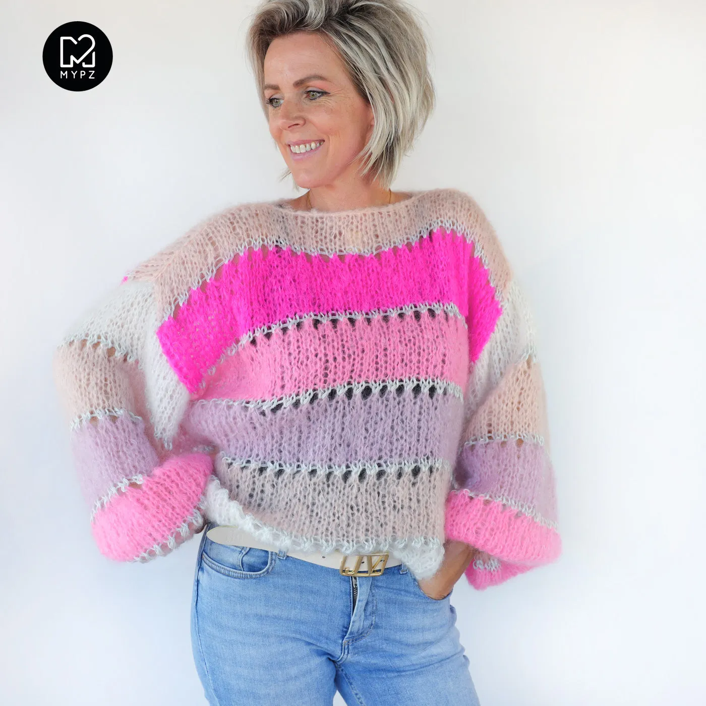 Knit pattern – MYPZ Light Mohair Pullover Evita No10 (ENG-NL-DE-FR)