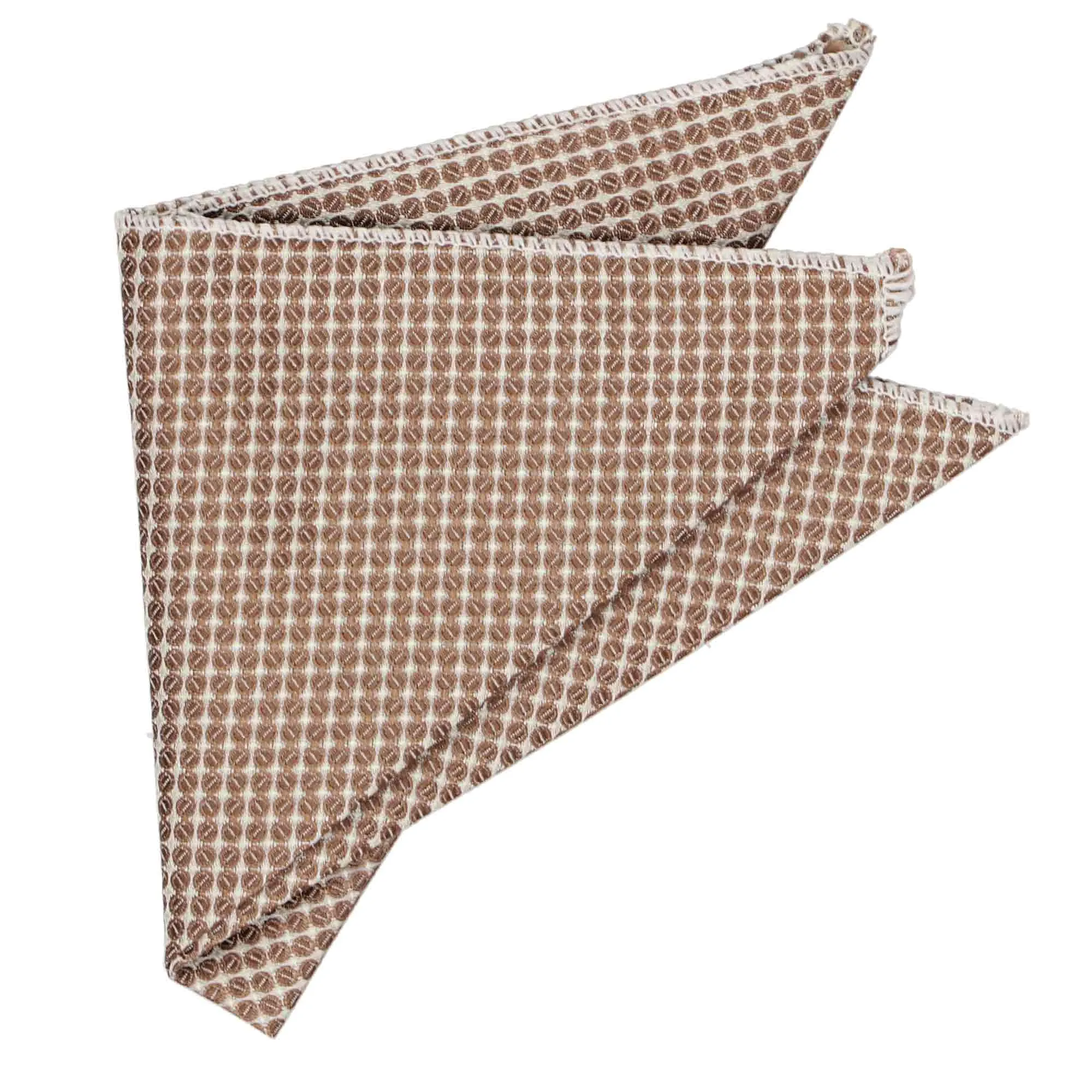 Light Brown Henry Grain Pattern Pocket Square