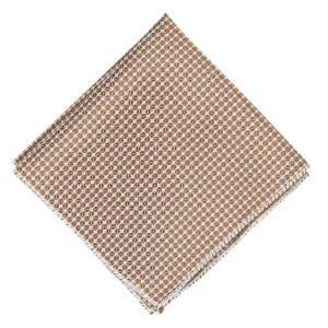 Light Brown Henry Grain Pattern Pocket Square