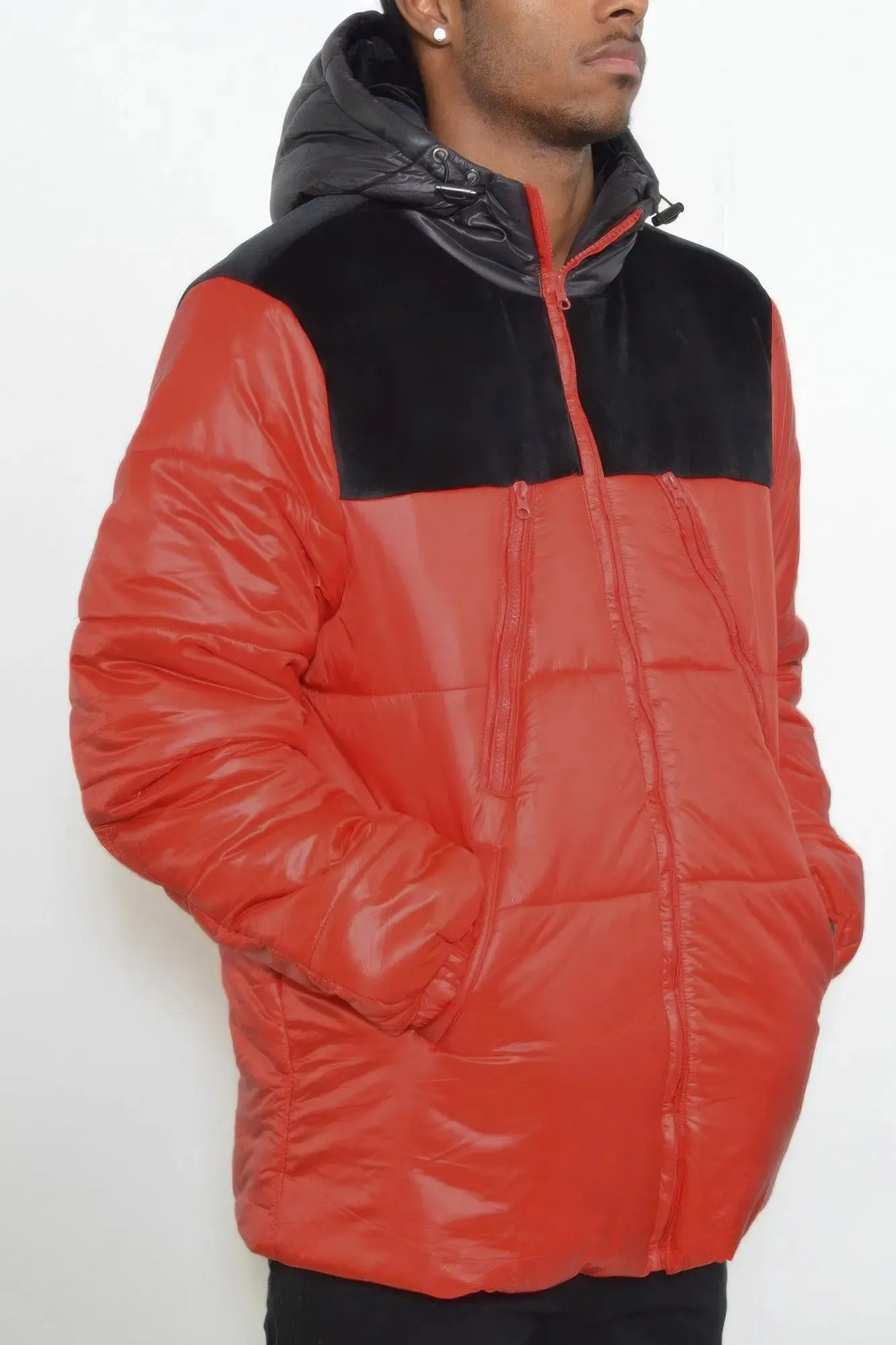 Mens Padded Buffle Puffer Jacket