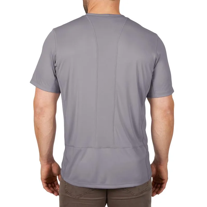 Milwaukee Workskin M Short Sleeve Men's Crew Neck Gray Lightweight Performance Tee Shirt