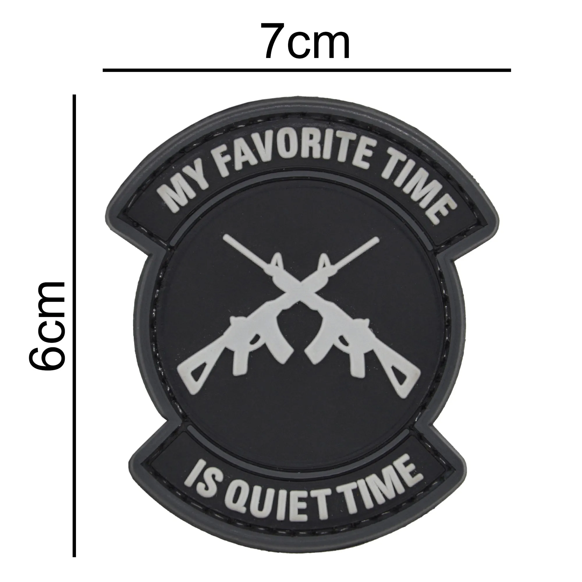 My Favorite Time is Quiet Time Patch Black