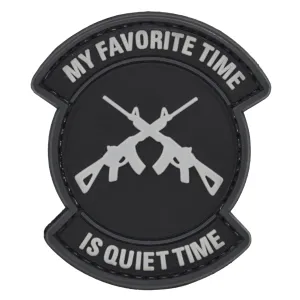 My Favorite Time is Quiet Time Patch Black