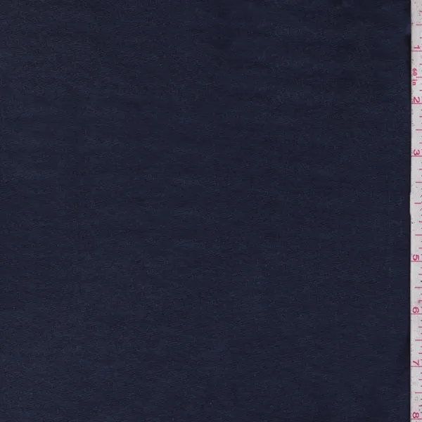 Navy Blue Hacci Brushed Knit Fabric