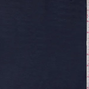 Navy Blue Hacci Brushed Knit Fabric