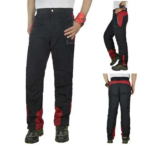 Plus Cashmere Warm Soft Shell Mountaineering Trousers Outdoor Windproof Pants