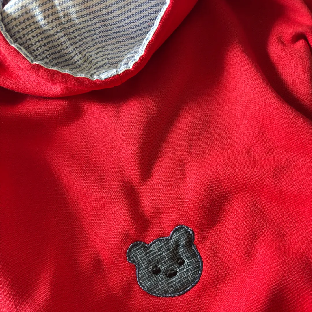 PoochMate Red-Blue Organic Cotton Dog Sweatshirt