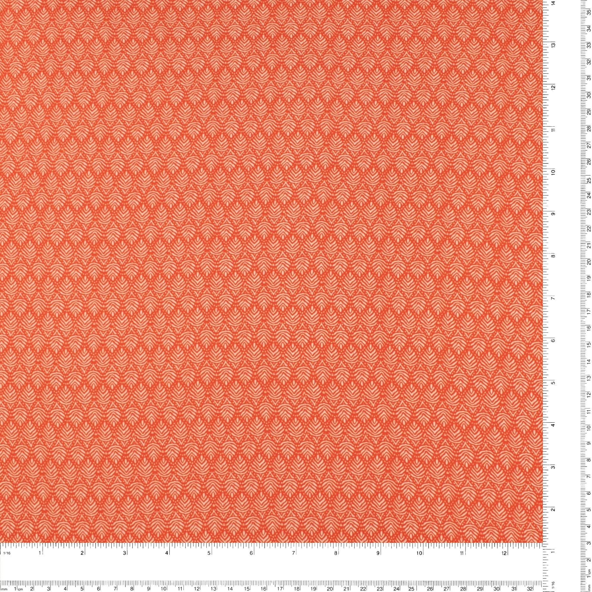 Printed Voile - KATIA - 004 - Orange