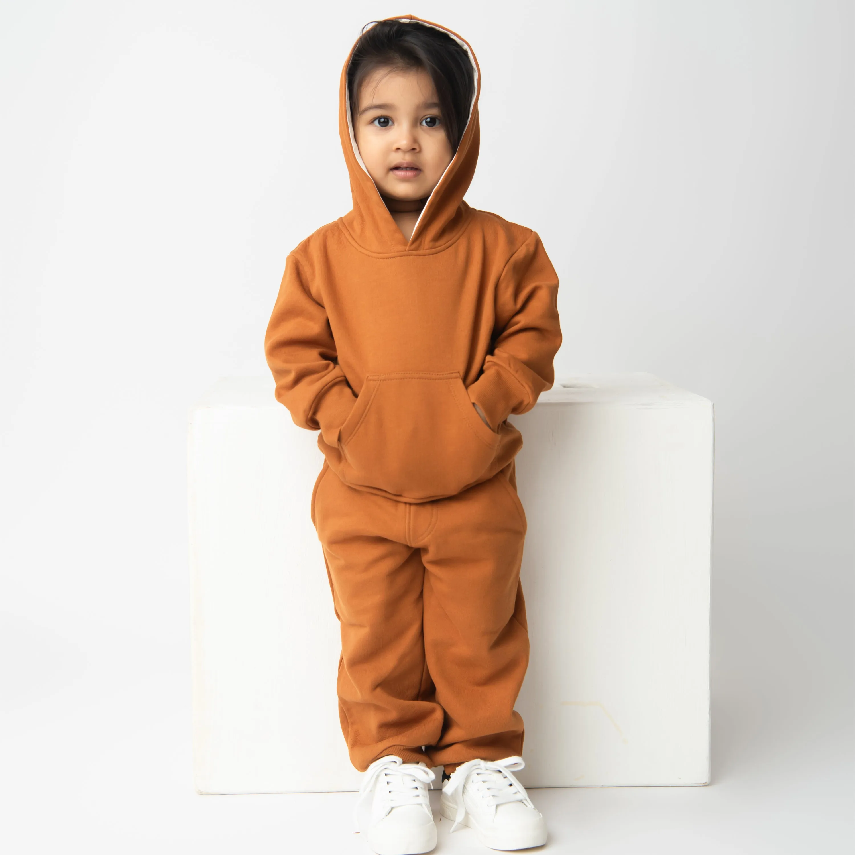 Pumpkin Spice Organic Fleece Hoodie & Jogger Set