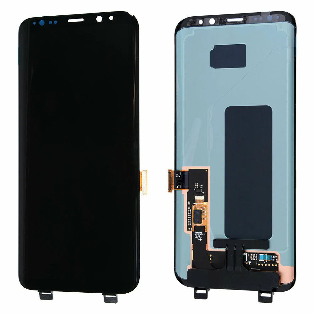 Replacement For Samsung Galaxy S8  S8 Plus G955F OEM LCD Display Touch Screen Assembly With Frame Black Silver Blue Grey AMOLED