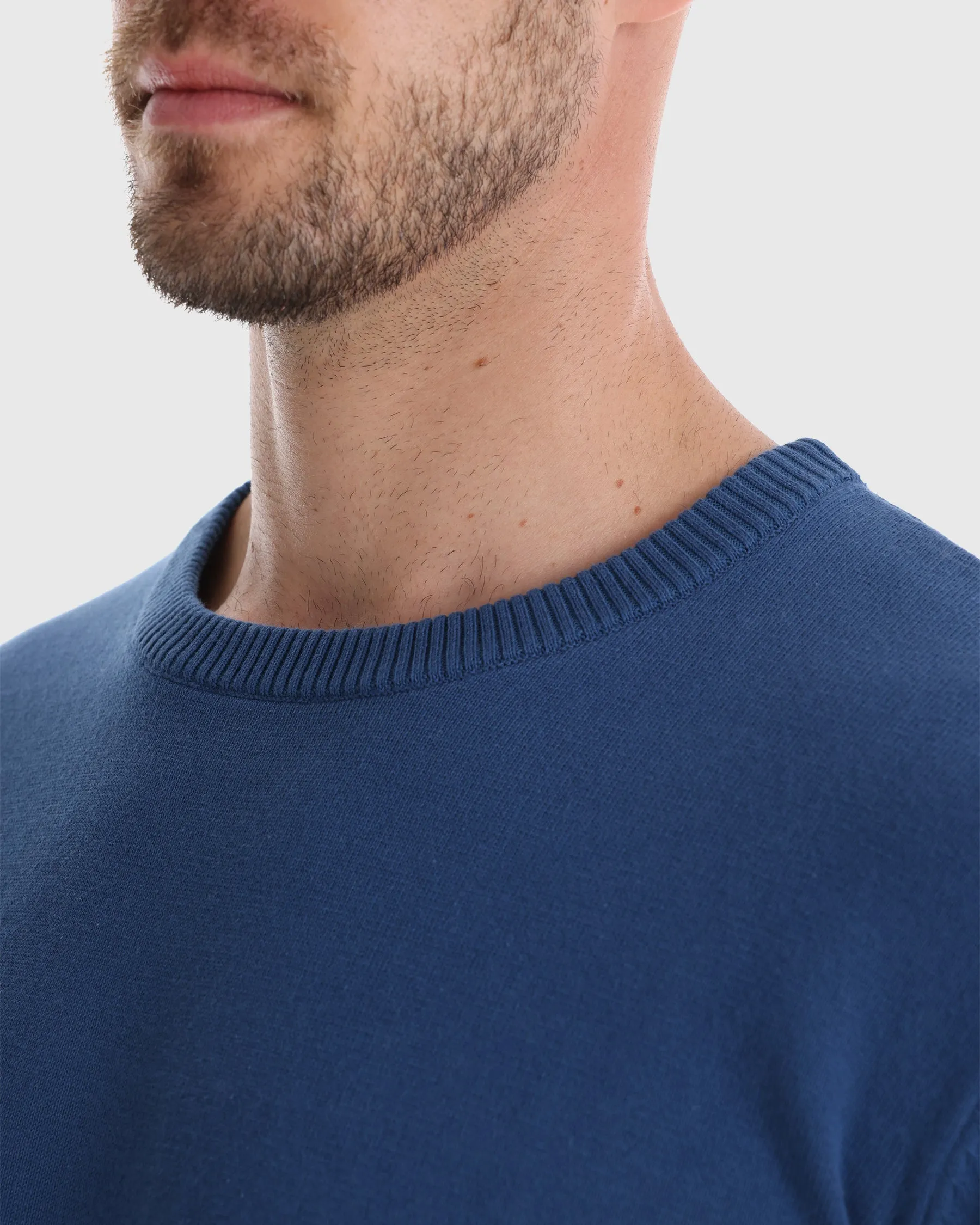 Ribbed Crew Neck Sweater