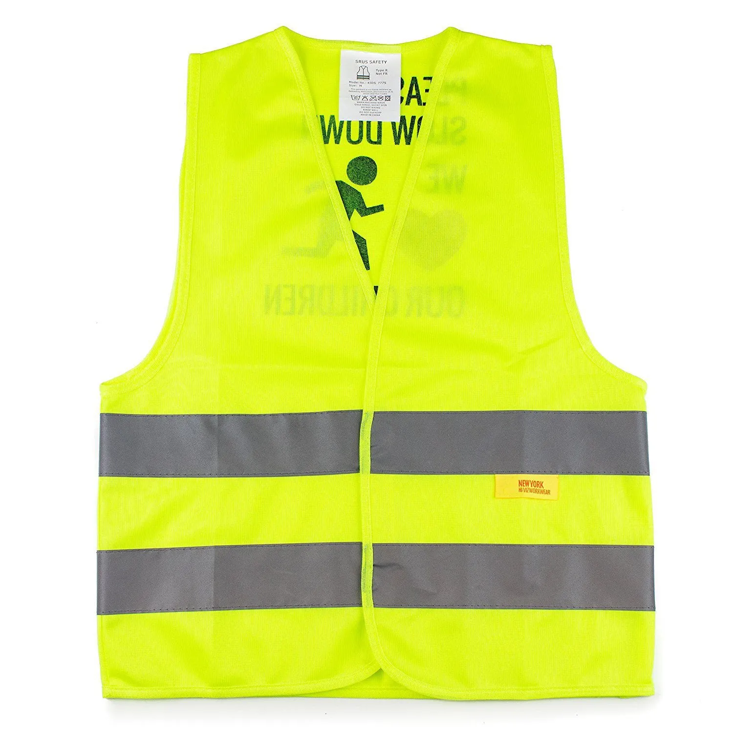 RK Safety Hi Vis Kids Safety Vest   Hi vis Bands- Lime