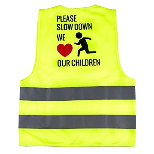 RK Safety Hi Vis Kids Safety Vest   Hi vis Bands- Lime