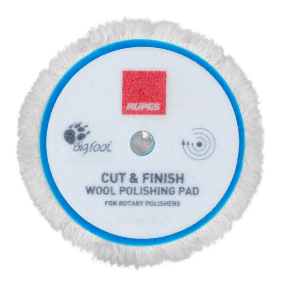 Rupes BigFoot Rotary Wool Polishing Pads - Cut And Finish