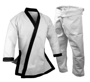 Tangsoodo Uniform, 12 oz., Heavy Weight, Black Trim