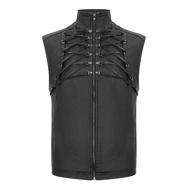 Techwear Keel Vegan Leather Vest