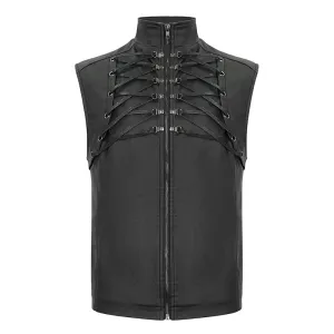 Techwear Keel Vegan Leather Vest