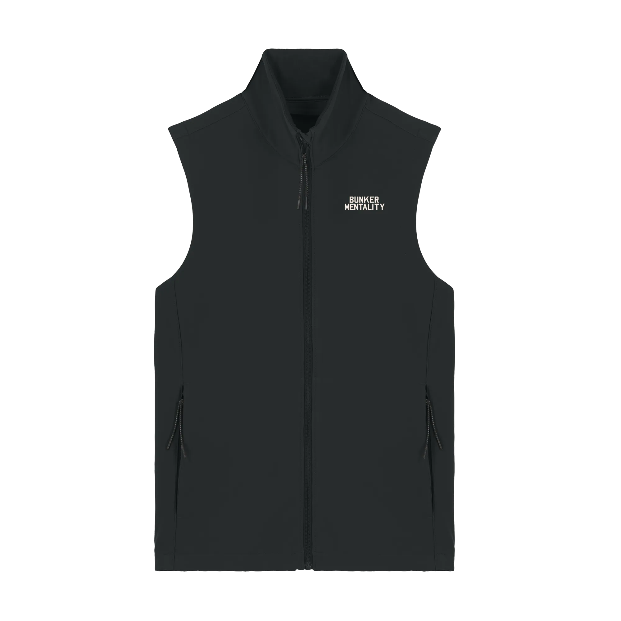 The Hooley Gilet - Bonded Soft Shell - Black