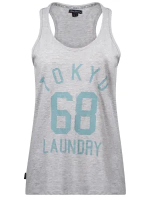 Tokyo Laundry Bianca White Grey vest top