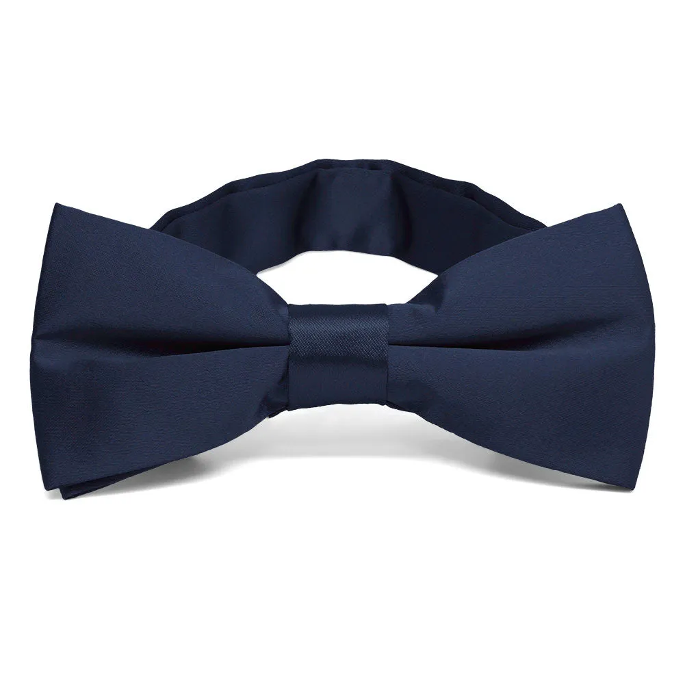 Twilight Blue Band Collar Bow Tie