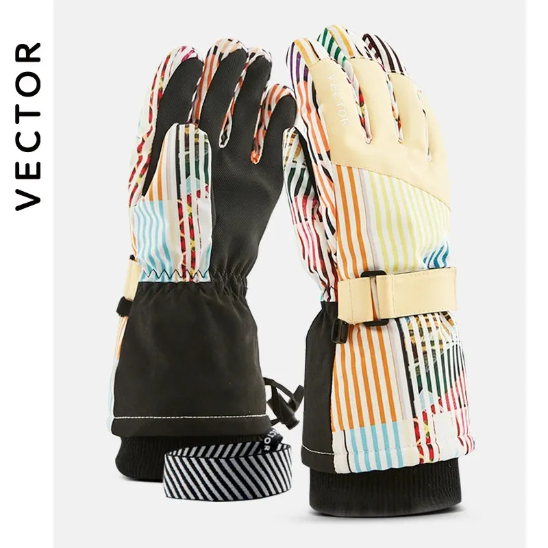 VECTOR Colorful Skier Gloves