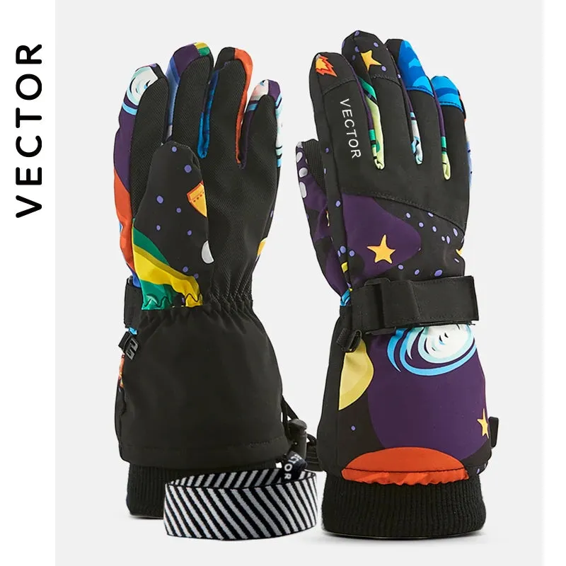 VECTOR Colorful Skier Gloves