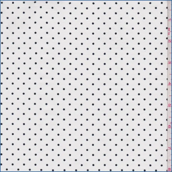 White/Black Dot Cotton Fabric