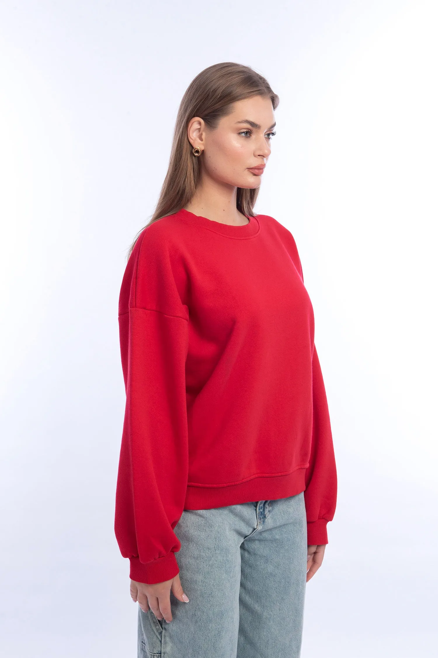 Women Basic Crewneck Sweatshirt - Mitcha Label