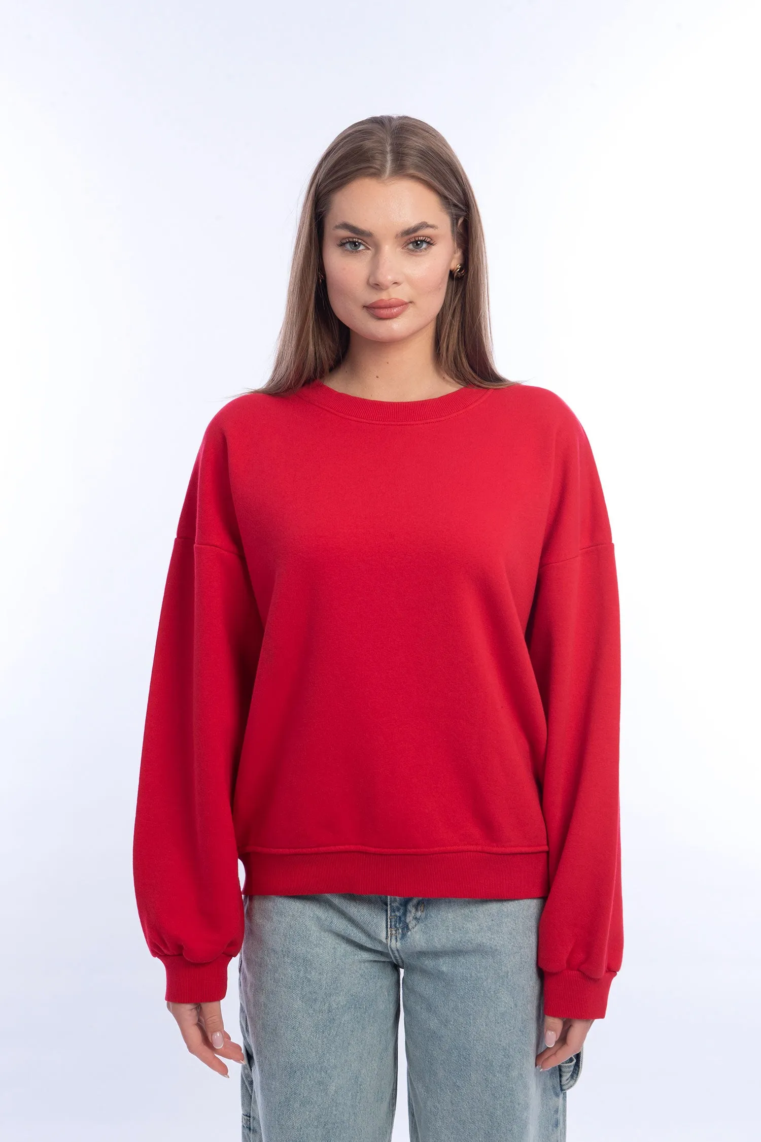 Women Basic Crewneck Sweatshirt - Mitcha Label