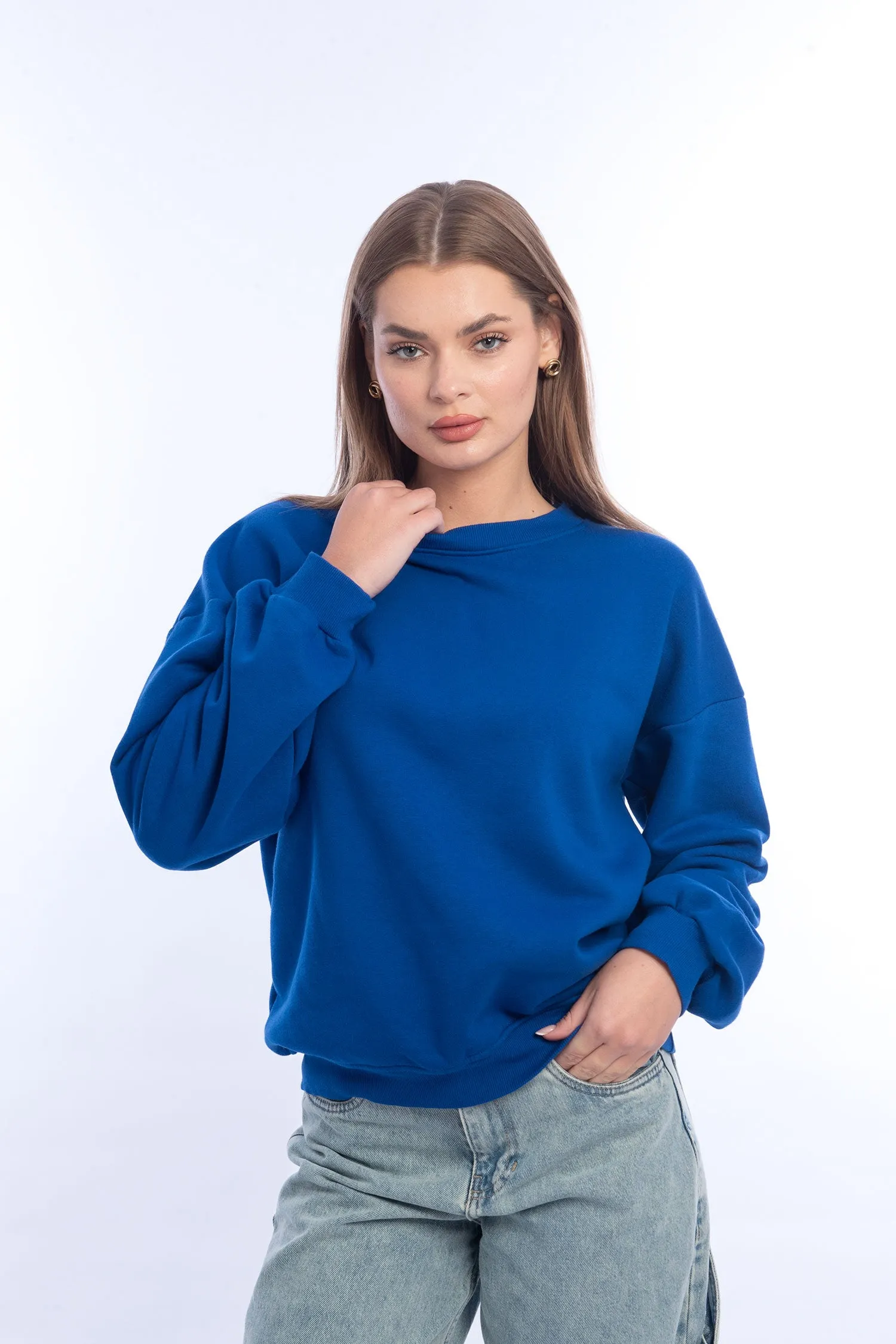 Women Basic Crewneck Sweatshirt - Mitcha Label